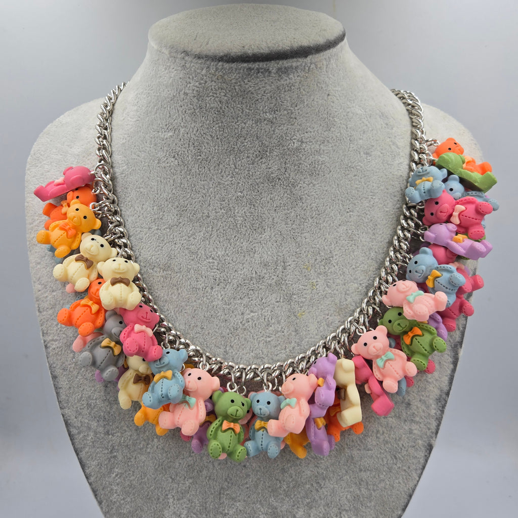Colorful Bear Necklace