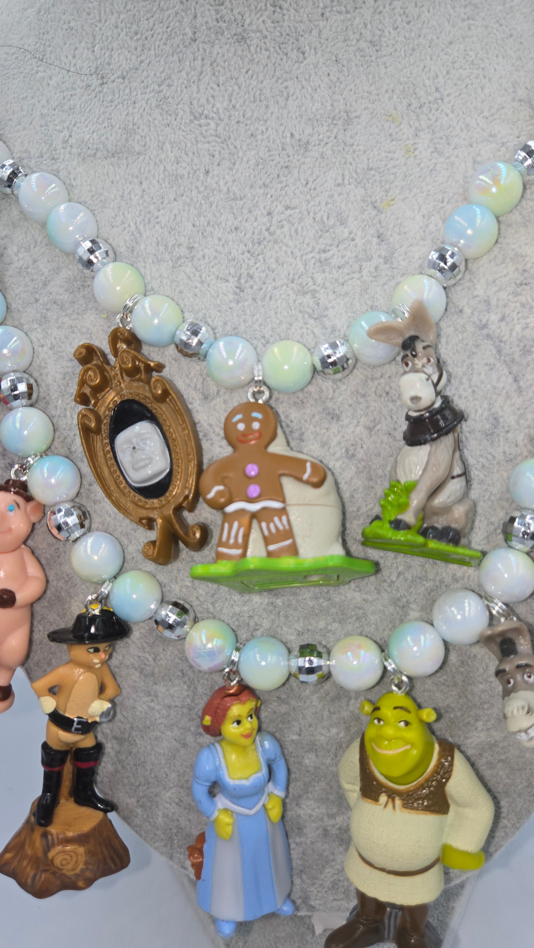 Shrek Necklace, a handmade, one-of-a-kind vintage Statement necklace!