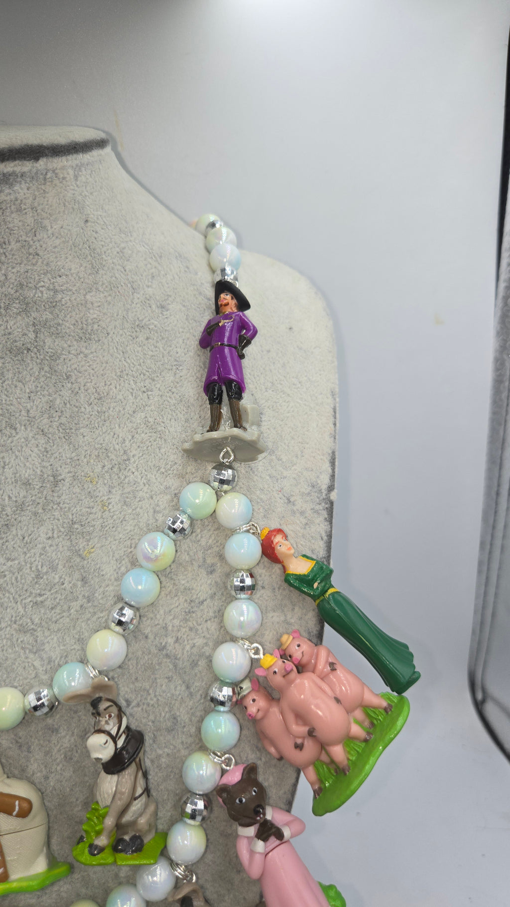 Shrek Necklace, a handmade, one-of-a-kind vintage Statement necklace!