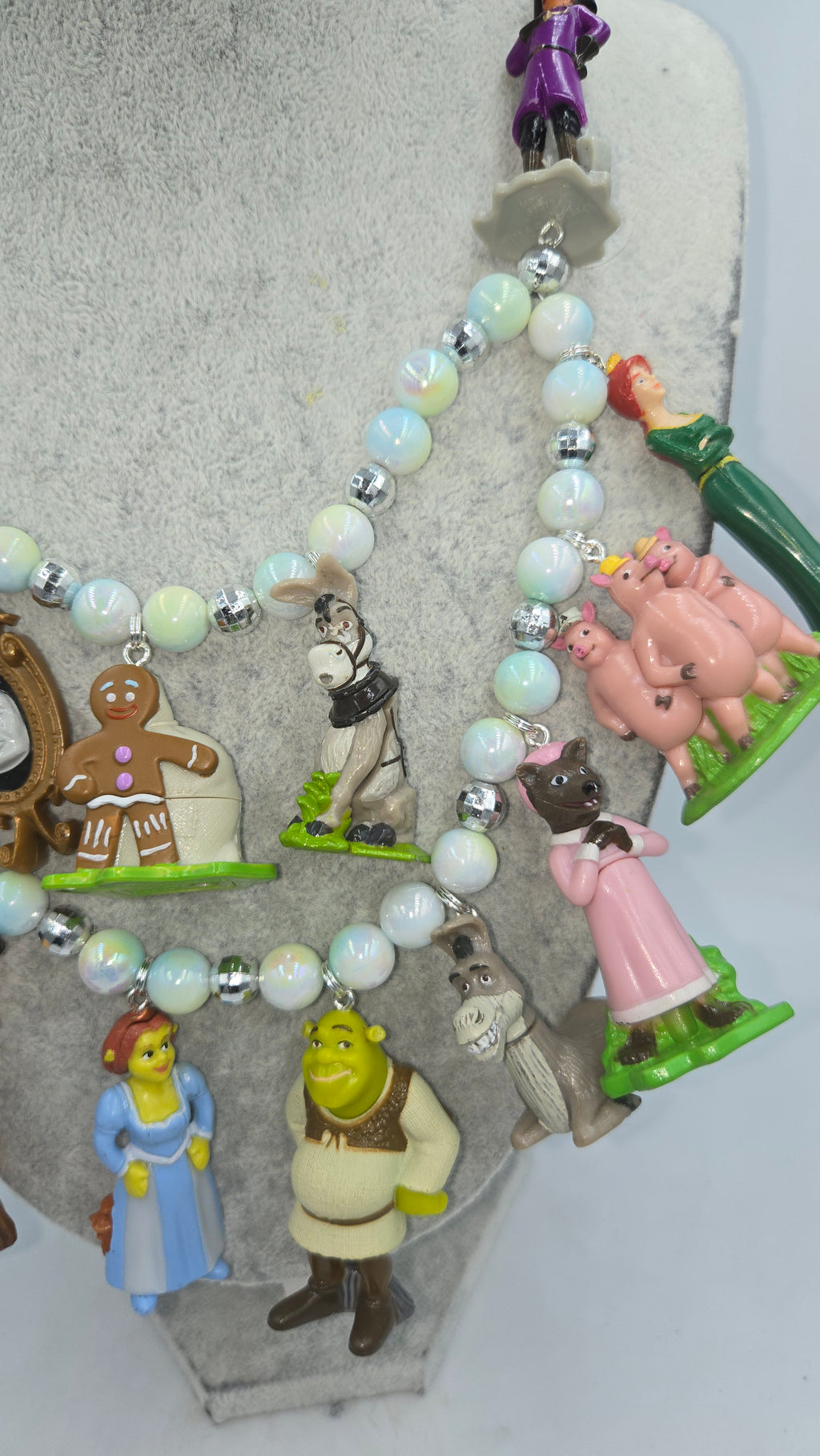 Shrek Necklace, a handmade, one-of-a-kind vintage Statement necklace!