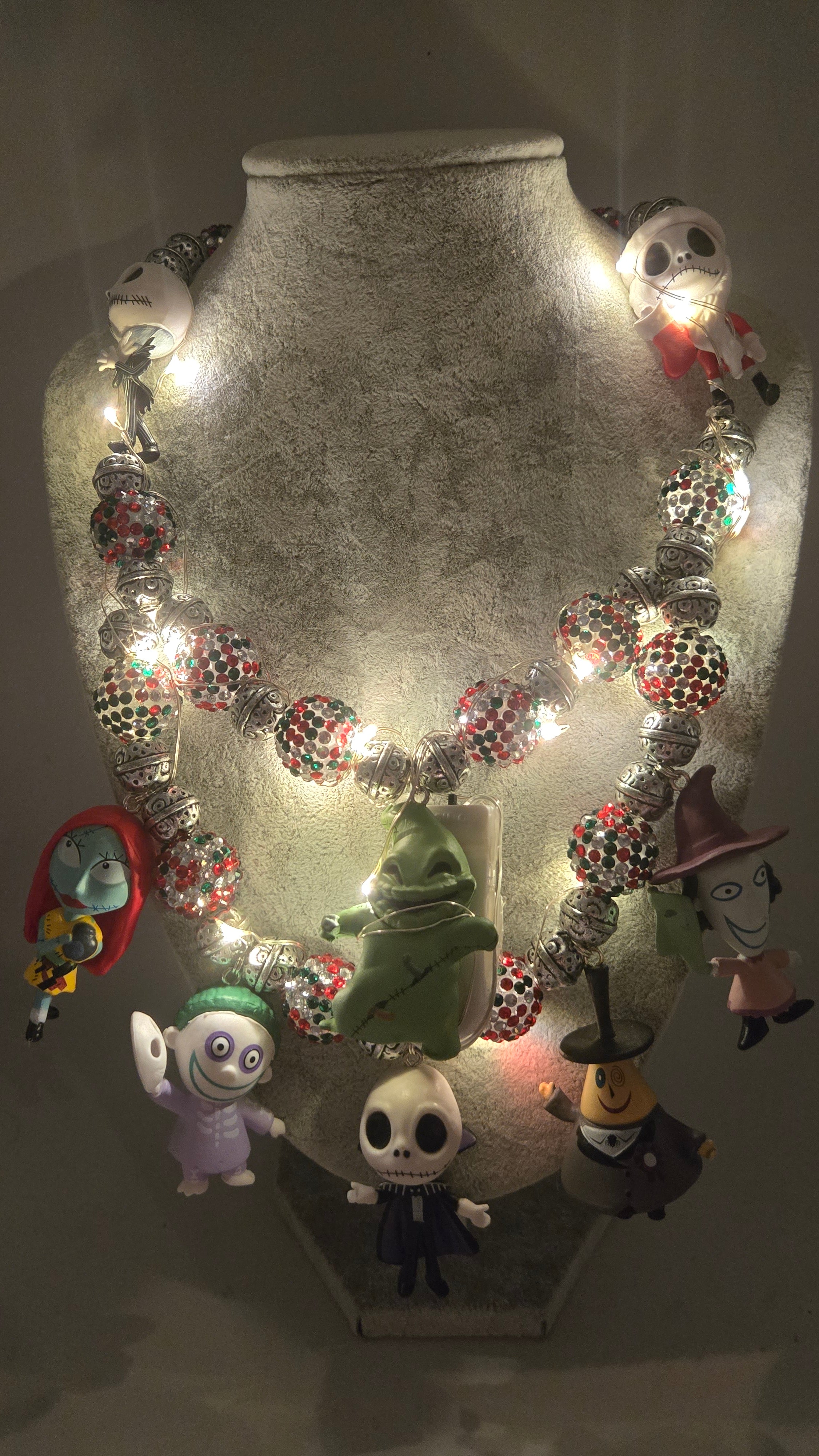 Ultimate Nightmare before Christmas Necklace (with lights)
