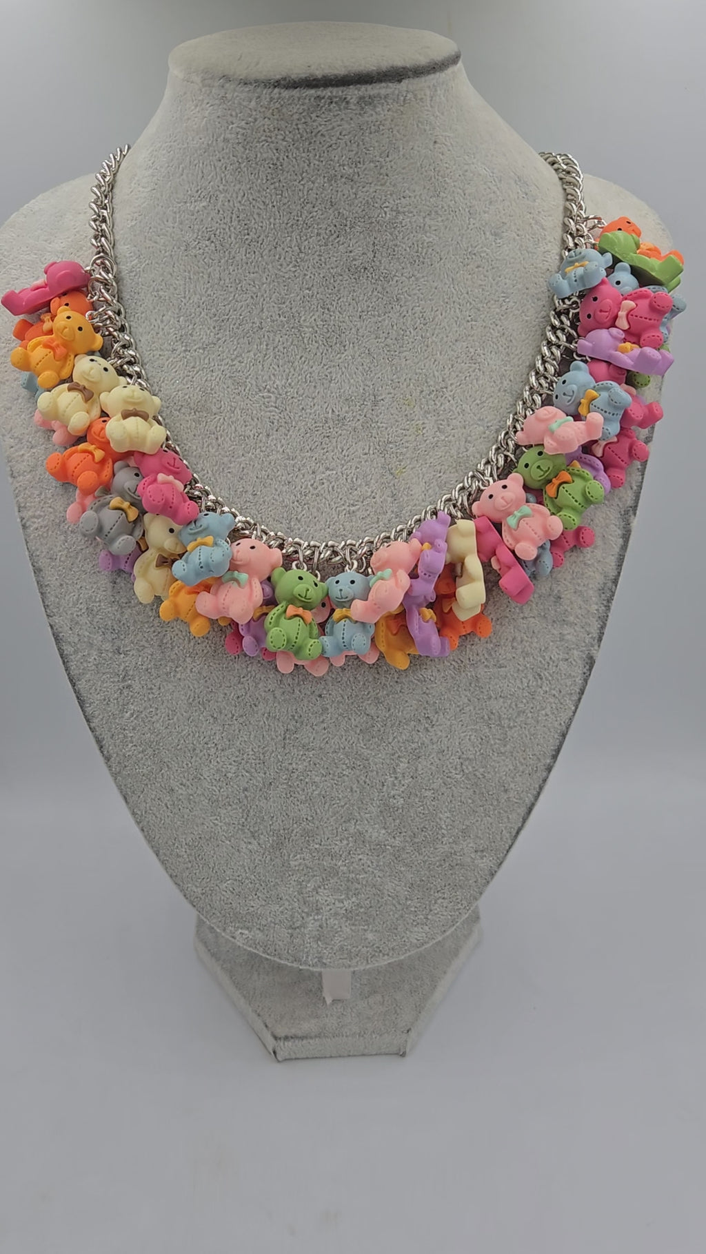 Colorful Bear Necklace