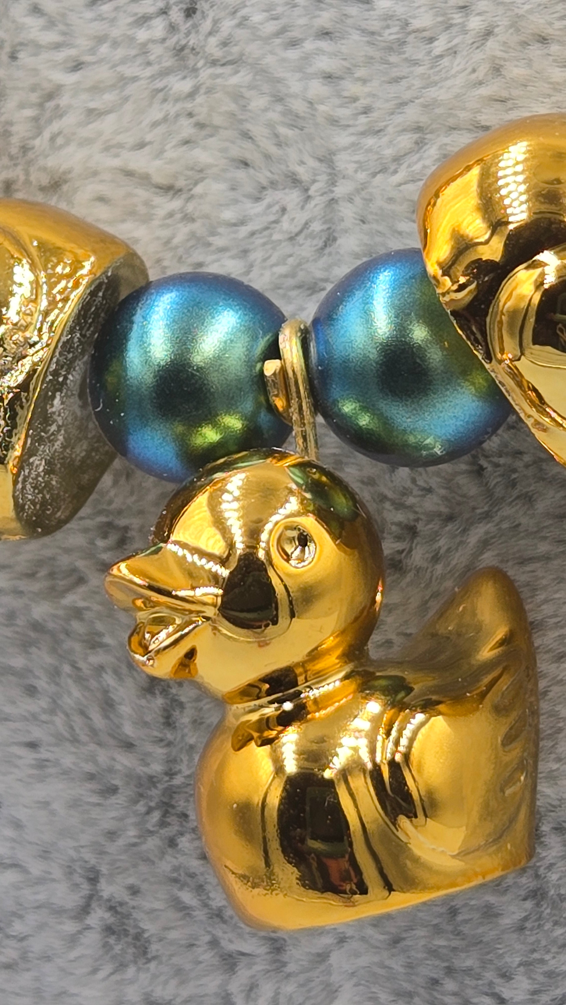 A Statement Necklace :Golden Duckies