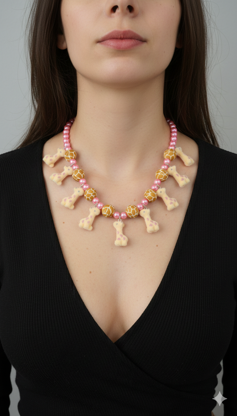 Giraffes met Style, een echte eye-catcher statement ketting