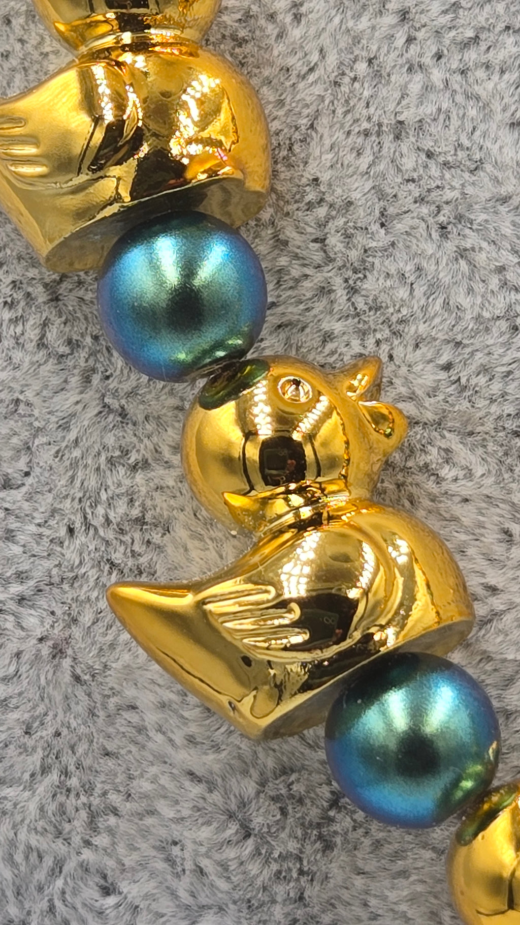 A Statement Necklace :Golden Duckies
